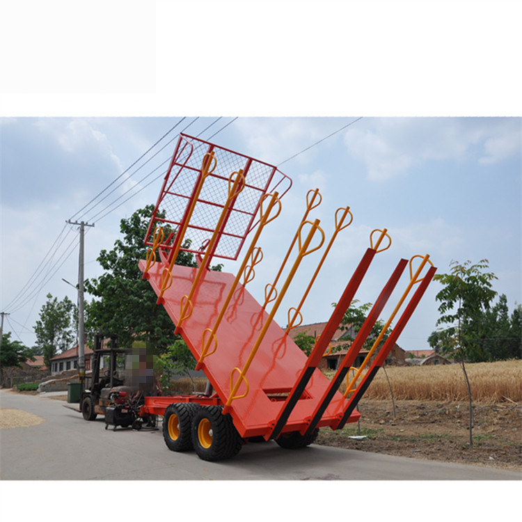 草捆自卸平板拖车