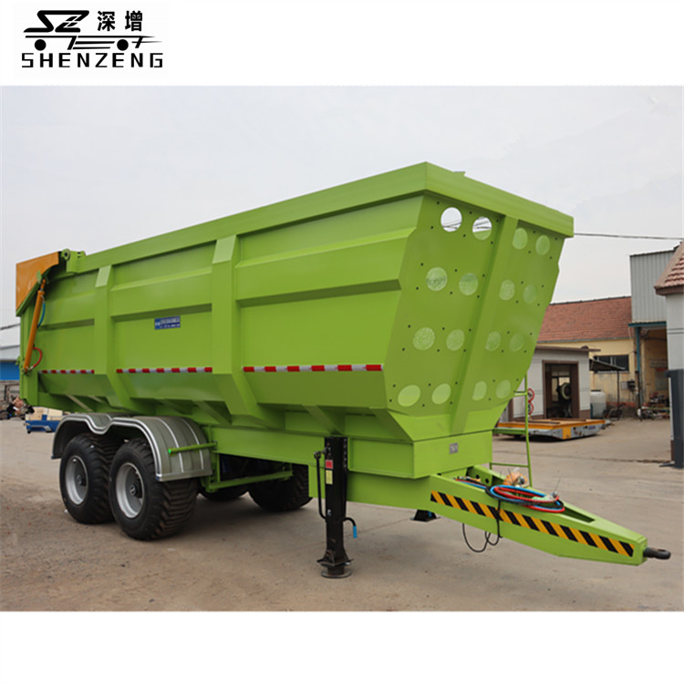 20吨液压后卸青储拖车